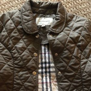 Girls Burberry Quilted Jacket